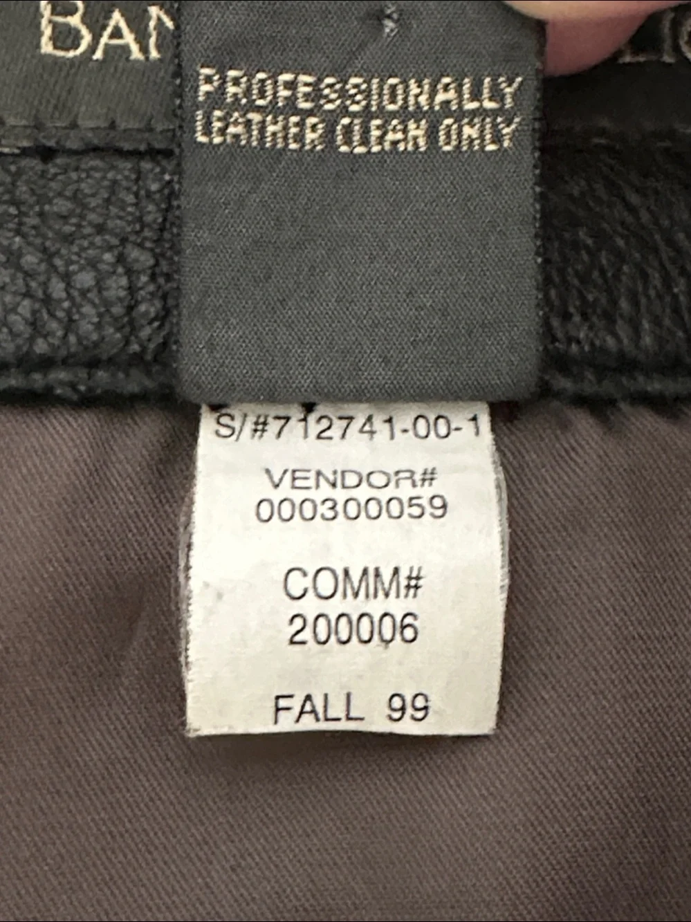 Banana Republic Men’s Two Way Zip Vintage Black Leather Jacket